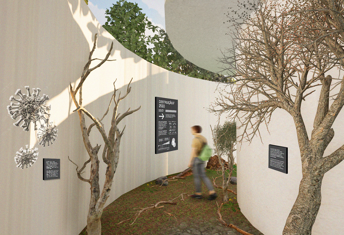 Montado exhibition route detail